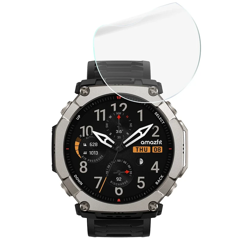 Schutzfolie für den Bildschirm für Amazfit T-Rex Ultra 2, Bizon Watch HydroFlex, 3 Stück