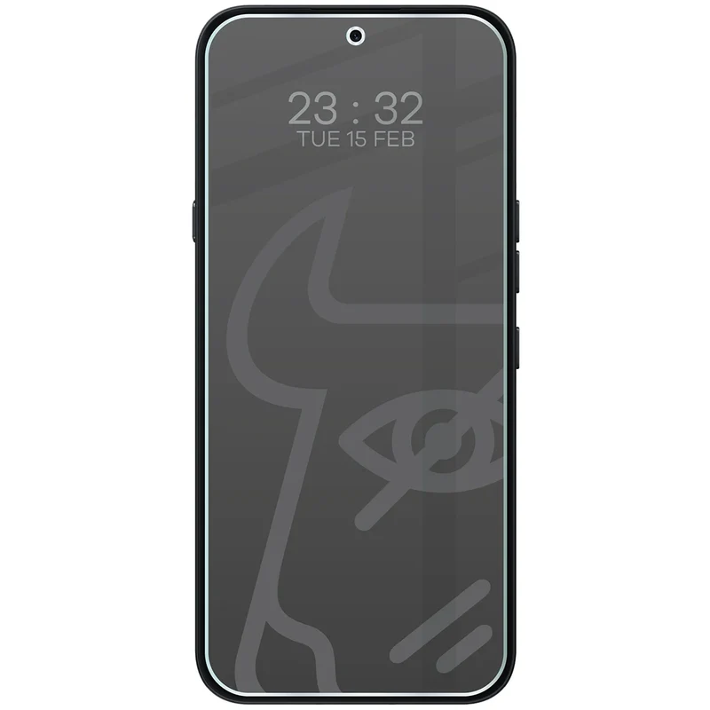 Hybridglas mit Privatschutzfilter für Nothing Phone (4a) Pro, Bizon Hybrid Shadow, Matt