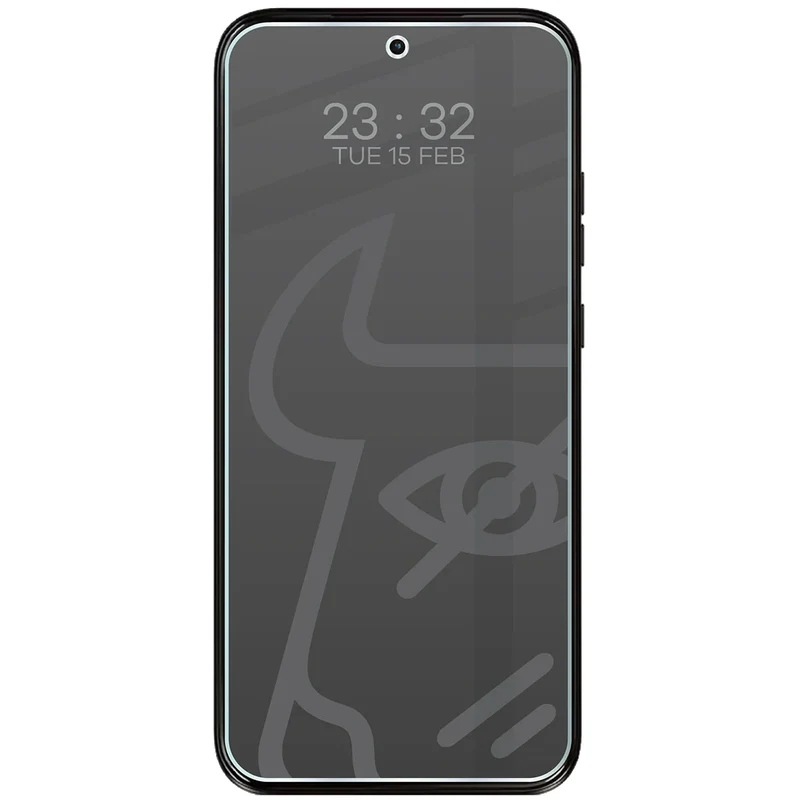 Hybridglas mit Privatschutzfilter für Motorola Moto G77 5G, Bizon Hybrid Shadow, Matt