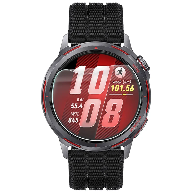 Hydrogel Folie für den Bildschirm für Huawei Watch GT Runner 2, Bizon Watch Film Hydrogel Duo, 2 Stück
