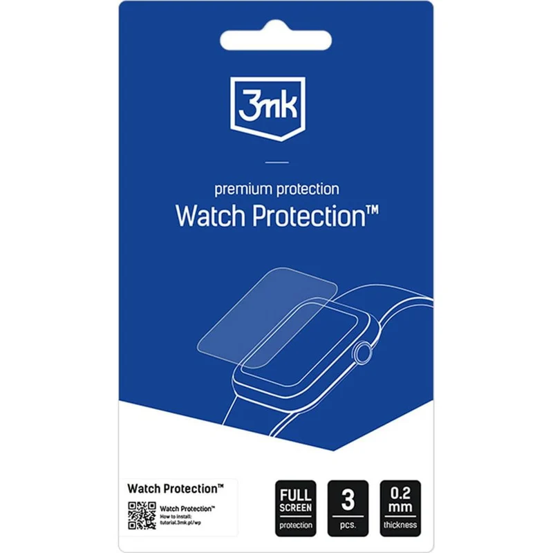 Schutzfolie für Huawei Watch Fit 5 Pro, 3mk Watch Protection ARC, 3 Stück