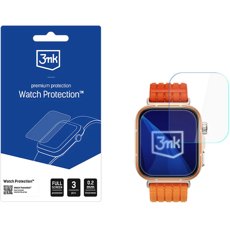 Schutzfolie für Huawei Watch Fit 5, 3mk Watch Protection ARC, 3 Stück