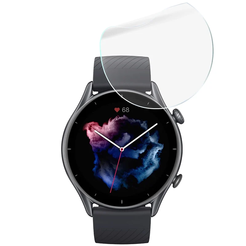 Schutzfolie für den Bildschirm für Amazfit GTR 3, Bizon Watch HydroFlex, 3 Stück