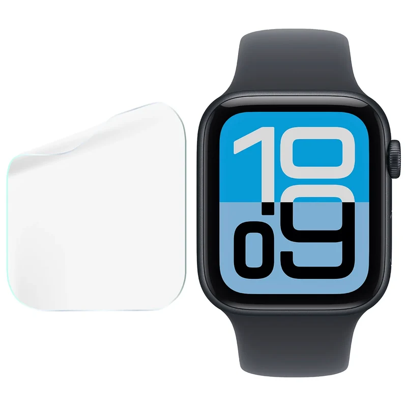 Schutzfolie für den Bildschirm für Apple Watch 4/5/6/7/8/9/SE/SE 2/SE3 40 / 41 mm, Bizon Watch HydroFlex, 3 Stück