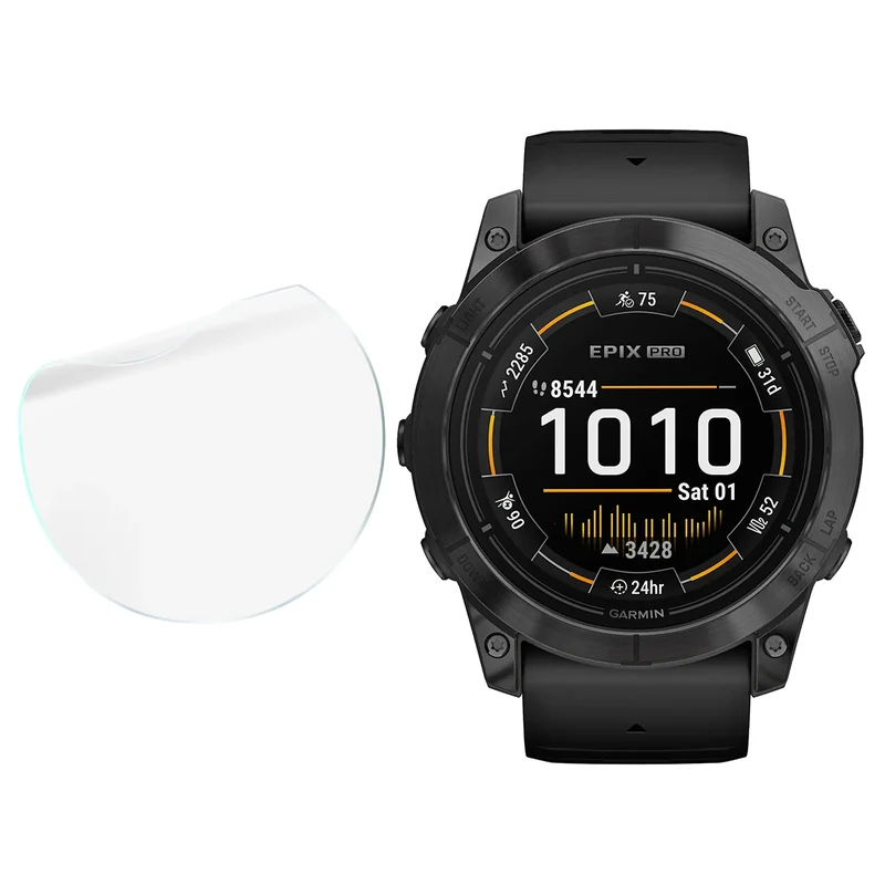 Schutzfolie für den Bildschirm für Garmin Epix Pro 2 gen. 51 mm, Bizon Watch HydroFlex, 3 Stück