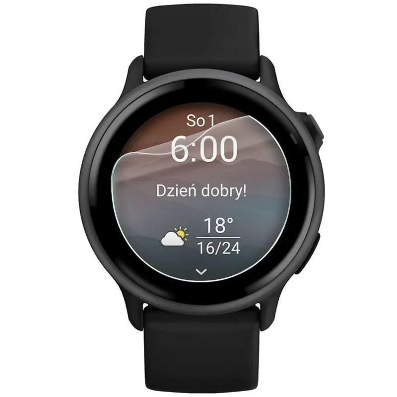 Schutzfolie für den Bildschirm für Garmin Vivoactive 6, Bizon Watch HydroFlex, 3 Stück