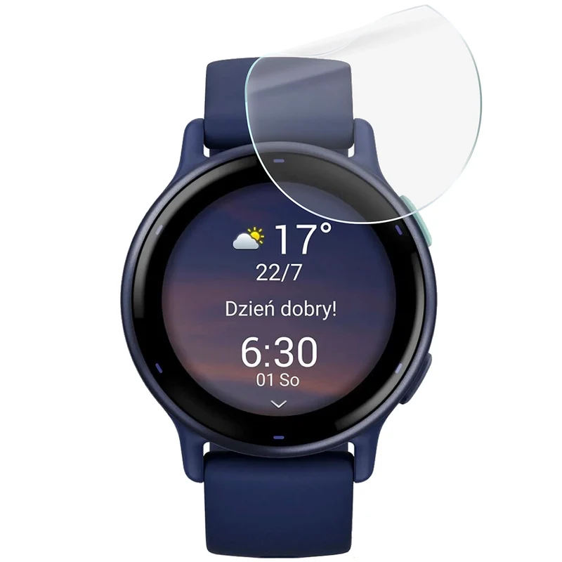Schutzfolie für den Bildschirm für Garmin Vivoactive 5, Bizon Watch HydroFlex, 3 Stück
