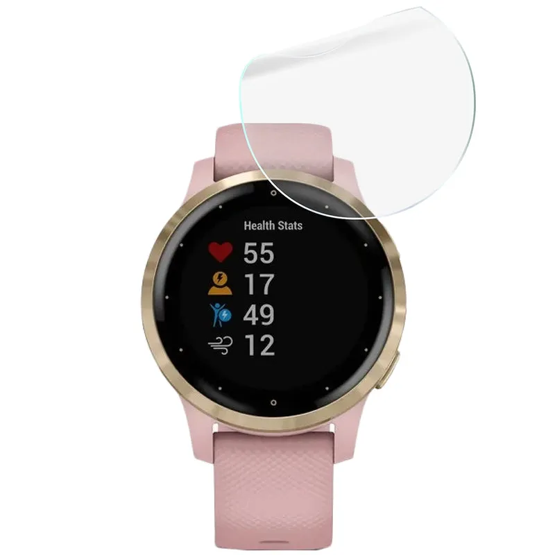 Schutzfolie für den Bildschirm für Garmin Vivoactive 4S, Bizon Watch HydroFlex, 3 Stück