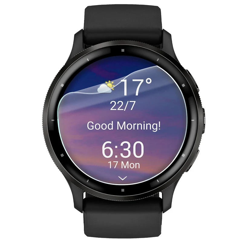 Schutzfolie für den Bildschirm für Garmin Venu 3, Bizon Watch HydroFlex, 3 Stück