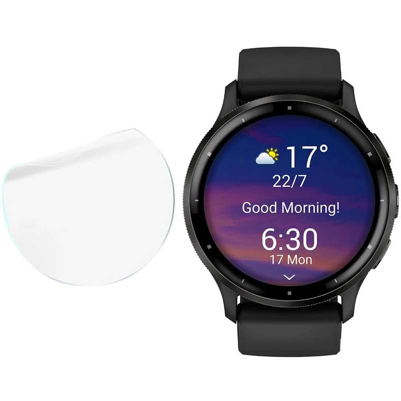 Schutzfolie für den Bildschirm für Garmin Venu 3, Bizon Watch HydroFlex, 3 Stück