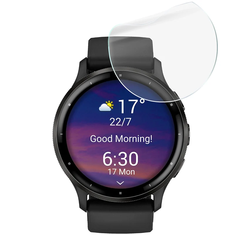 Schutzfolie für den Bildschirm für Garmin Venu 3, Bizon Watch HydroFlex, 3 Stück