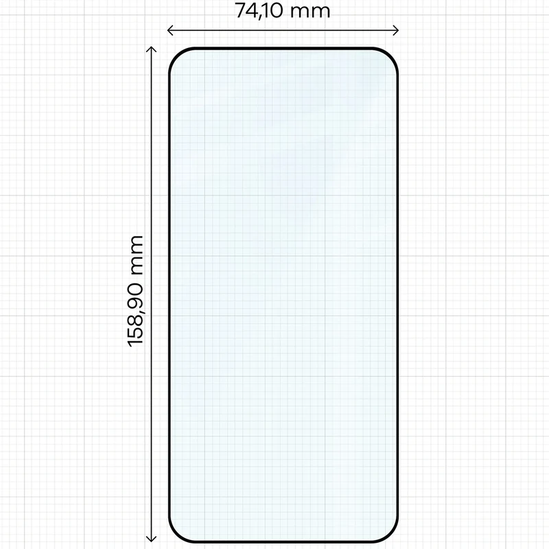 Gehärtetes Glas für Xiaomi 15T / 15T Pro, Bizon Glass Edge Duo, Schwarzer Rahmen, 2 Stück