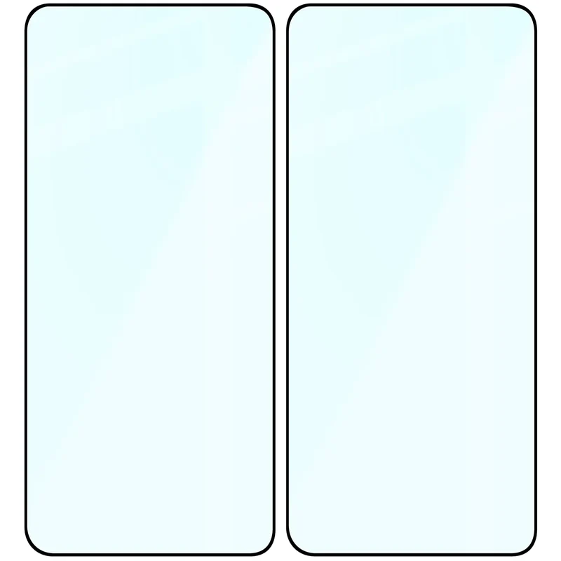 Gehärtetes Glas für Vivo X300 Ultra, Bizon Glass Edge Duo, Schwarzer Rahmen, 2 Stück