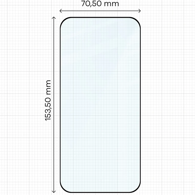 Gehärtetes Glas für Oppo Find X9, Bizon Glass Edge Duo, Schwarzer Rahmen, 2 Stück