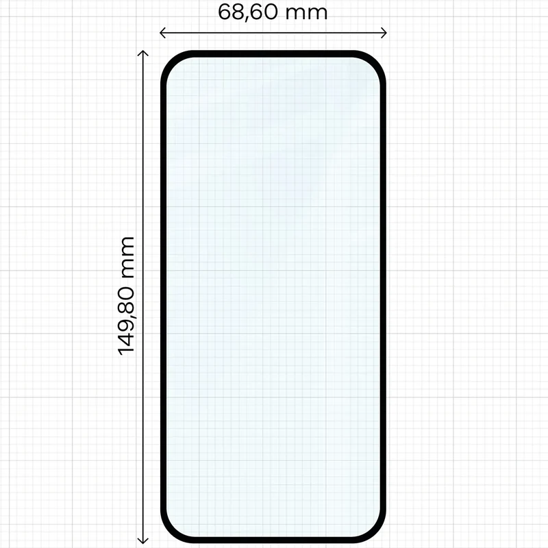 Gehärtetes Glas für Google Pixel 10a, Bizon Glass Edge Duo, Schwarzer Rahmen, 2 Stück