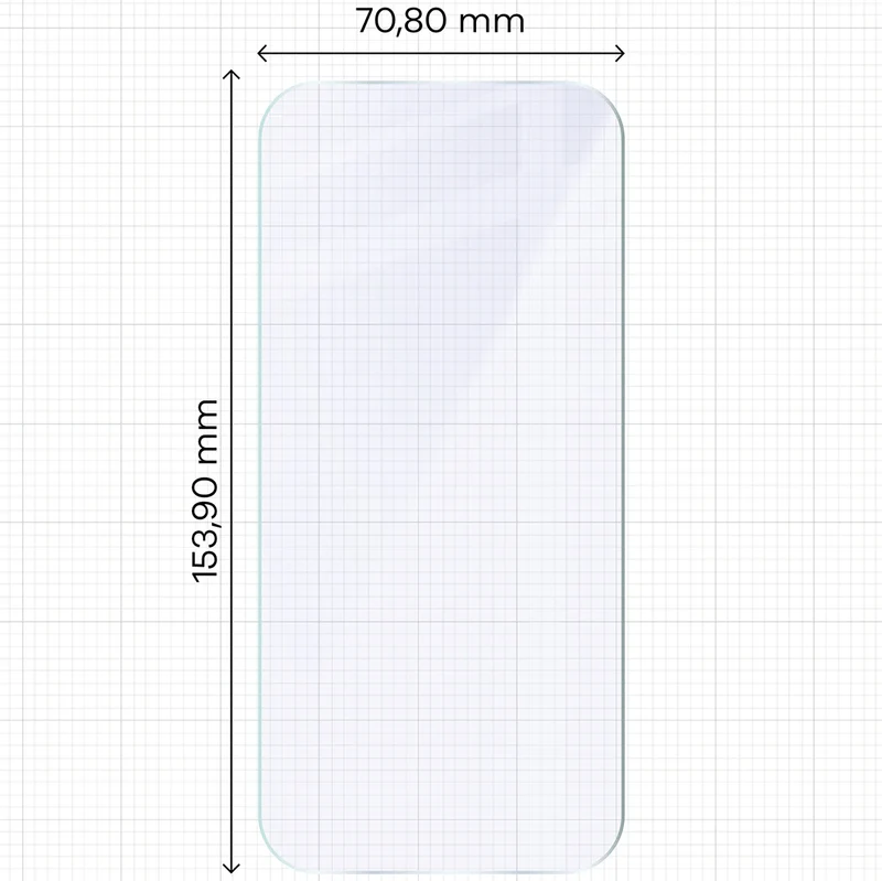 Flexibles Hybridglas für Vivo V70 5G, Bizon Hybrid Mule