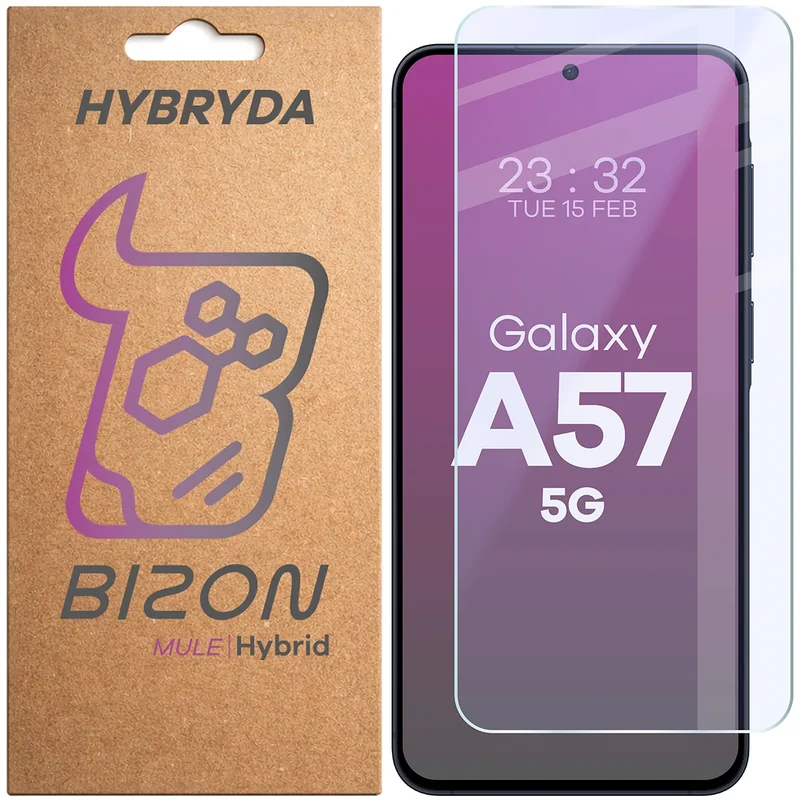 Flexibles Hybridglas für Galaxy A57 5G, Bizon Hybrid Mule