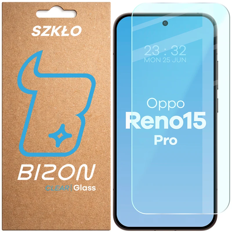 Gehärtetes Glas für Oppo Reno 15 Pro, Bizon Glass Clear