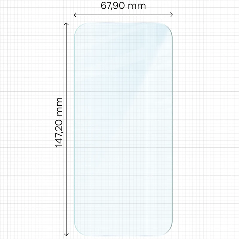 Gehärtetes Glas für Oppo Reno 15 Pro, Bizon Glass Clear