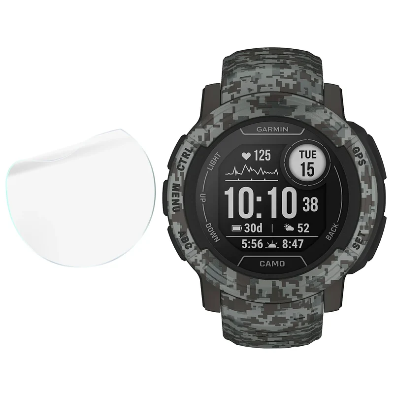 Schutzfolie für den Bildschirm für Garmin Instinct 2X Solar, Bizon Watch HydroFlex, 3 Stück