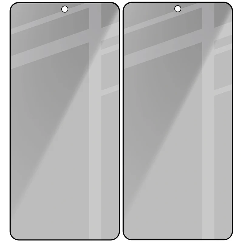 Gehärtetes Glas mit Privatschutzfilter für Galaxy S26 Ultra, Bizon Glass Edge Shadow Duo, getönt mit schwarzer Rahmen, 2 Stück