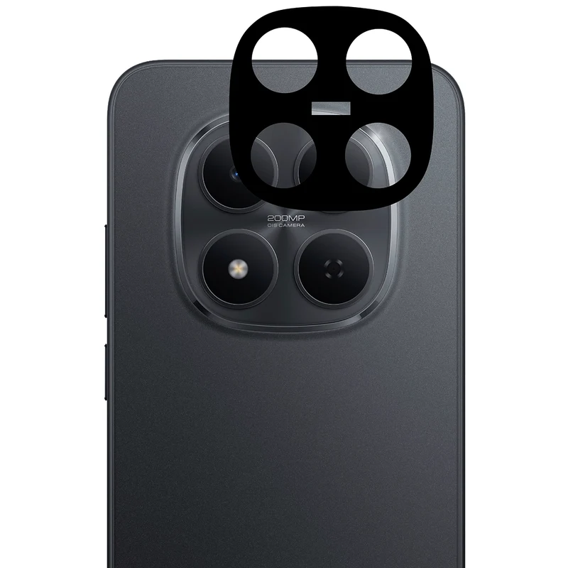 Gehärtetes Glas - 2 Stück + Kameraschutz für Xiaomi Redmi Note 15 Pro 5G, Bizon Glass Edge Pack, Schwarz