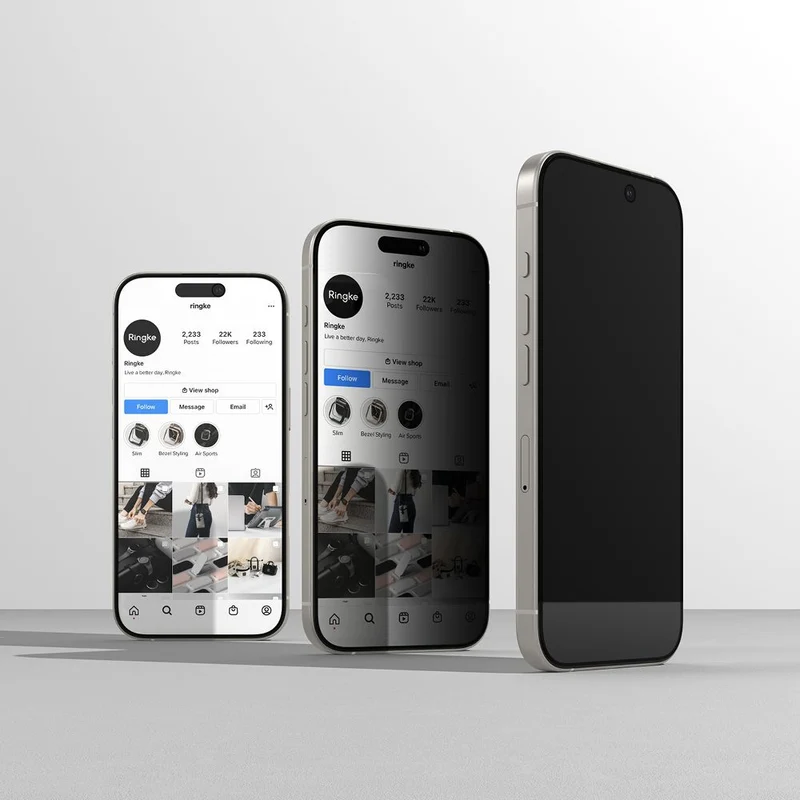 Sichtschutzglas mit Applikator für Samsung Galaxy S25, Ringke Easy Slide, 2 Stück