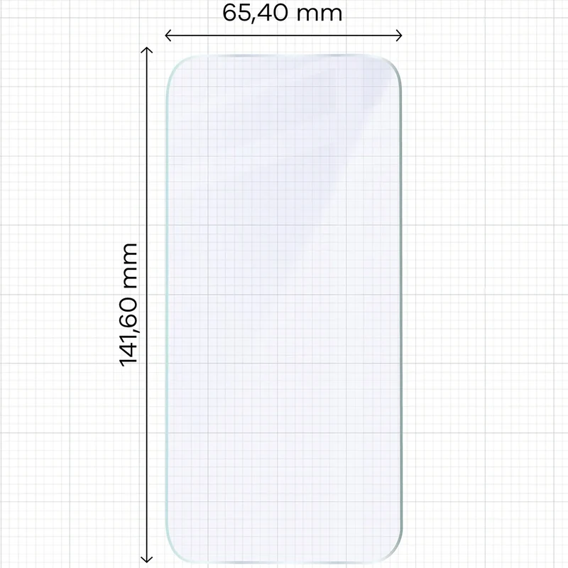 Flexibles Hybridglas für iPhone 15 Pro, Bizon Hybrid Mule Duo, 2 Stück