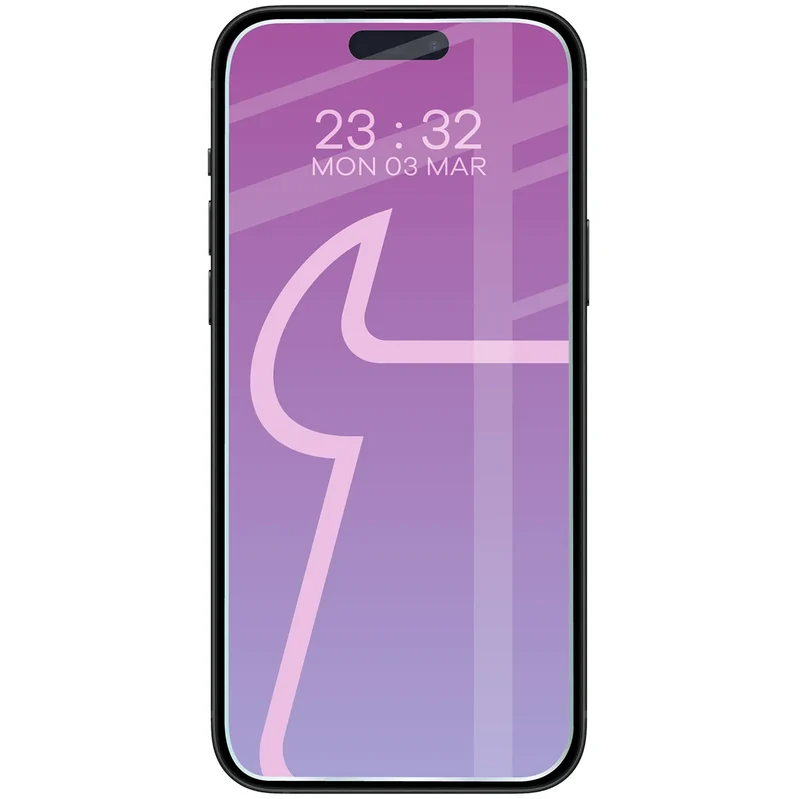 Flexibles Hybridglas für iPhone 15 Plus, Bizon Hybrid Mule Duo, 2 Stück