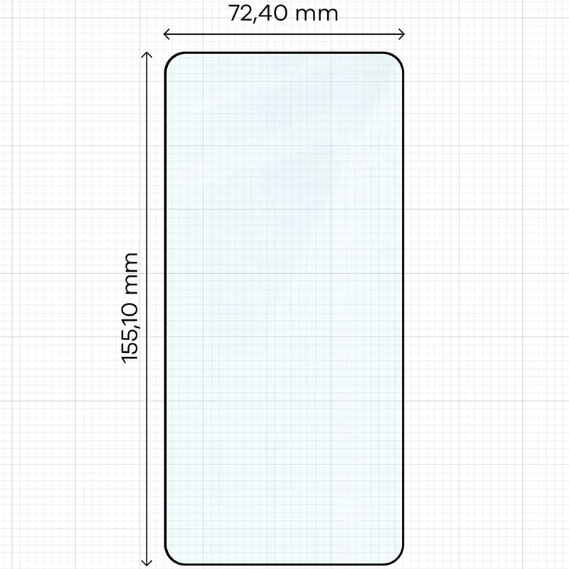 Gehärtetes Glas für Galaxy S26 Plus, Bizon Glass Edge Duo, Schwarzer Rahmen, 2 Stück