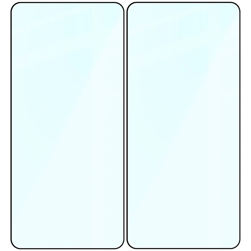 Gehärtetes Glas für Galaxy S26 Plus, Bizon Glass Edge Duo, Schwarzer Rahmen, 2 Stück