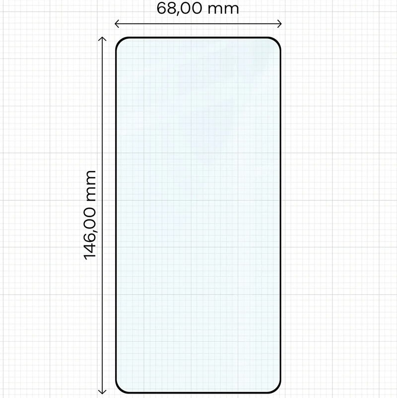 Gehärtetes Glas für Galaxy S26, Bizon Glass Edge Duo, Schwarzer Rahmen, 2 Stück