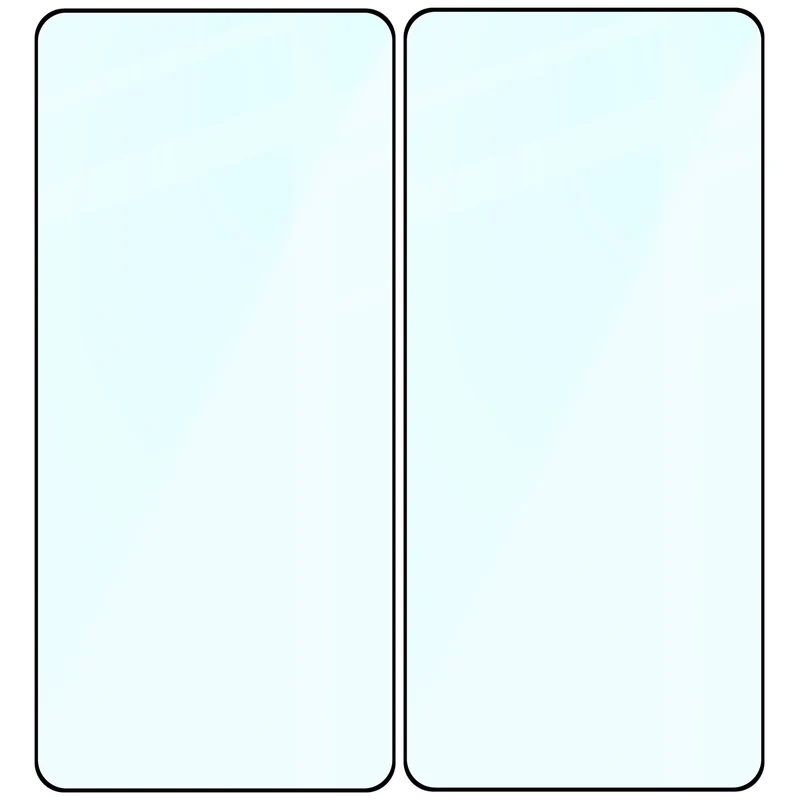 Gehärtetes Glas für Galaxy S26, Bizon Glass Edge Duo, Schwarzer Rahmen, 2 Stück
