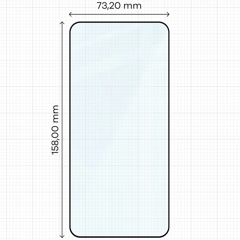Gehärtetes Glas für Galaxy A57 5G, Bizon Glass Edge Duo, Schwarzer Rahmen, 2 Stück
