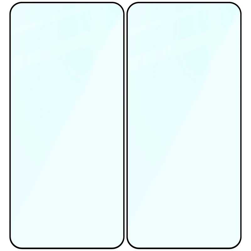Gehärtetes Glas für Galaxy A57 5G, Bizon Glass Edge Duo, Schwarzer Rahmen, 2 Stück