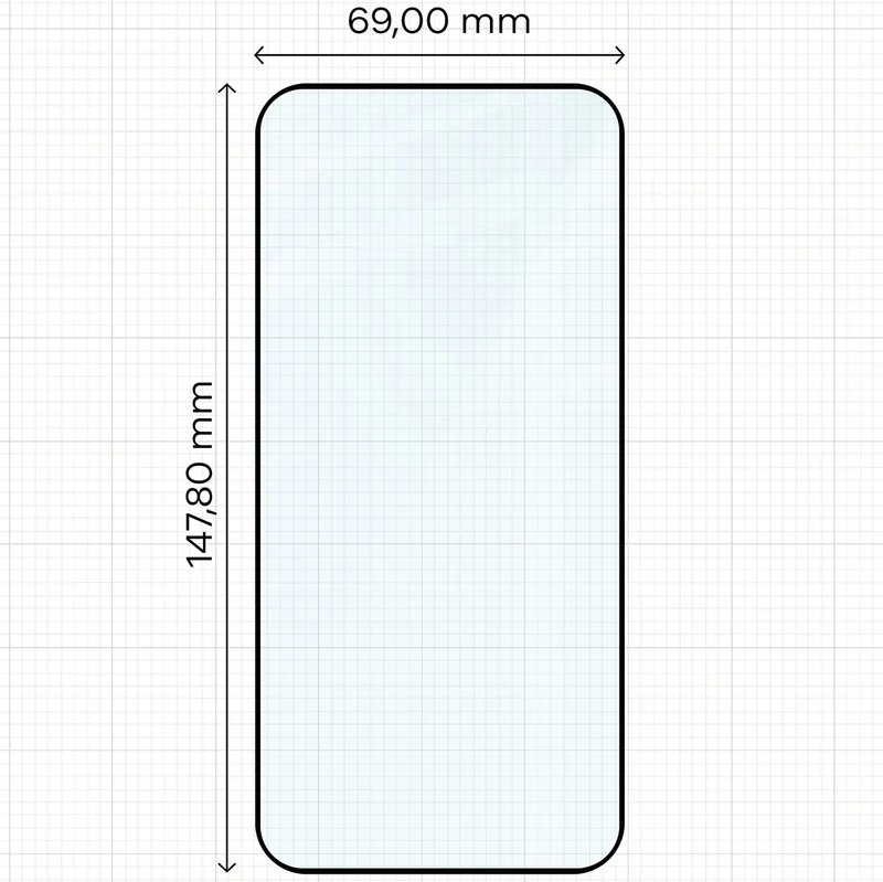 Gehärtetes Glas für Oppo Reno 15 Pro, Bizon Glass Edge Duo, Schwarzer Rahmen, 2 Stück