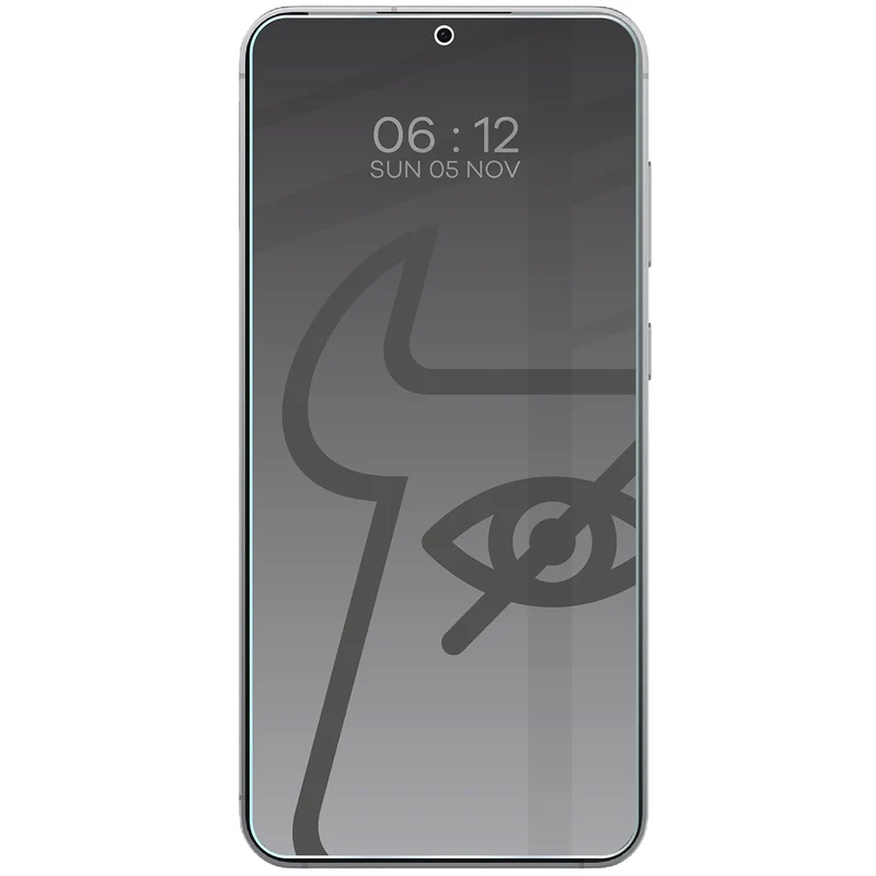 Gehärtetes Glas mit Privatschutzfilter für Galaxy S26 Plus / S25 Edge, Bizon Glass Clear Shadow Duo, getönt, 2 Stück