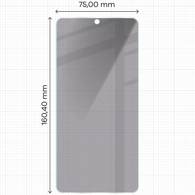 Gehärtetes Glas mit Privatschutzfilter für Galaxy S26 Ultra, Bizon Glass Clear Shadow Duo, getönt, 2 Stück