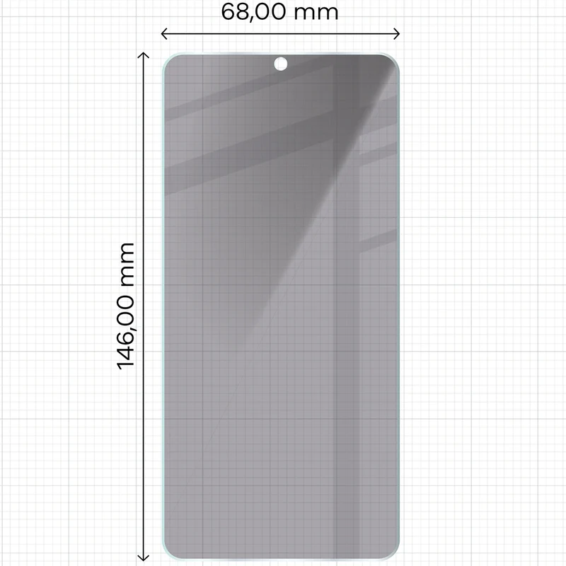 Gehärtetes Glas mit Privatschutzfilter für Galaxy S26, Bizon Glass Clear Shadow Duo, getönt, 2 Stück