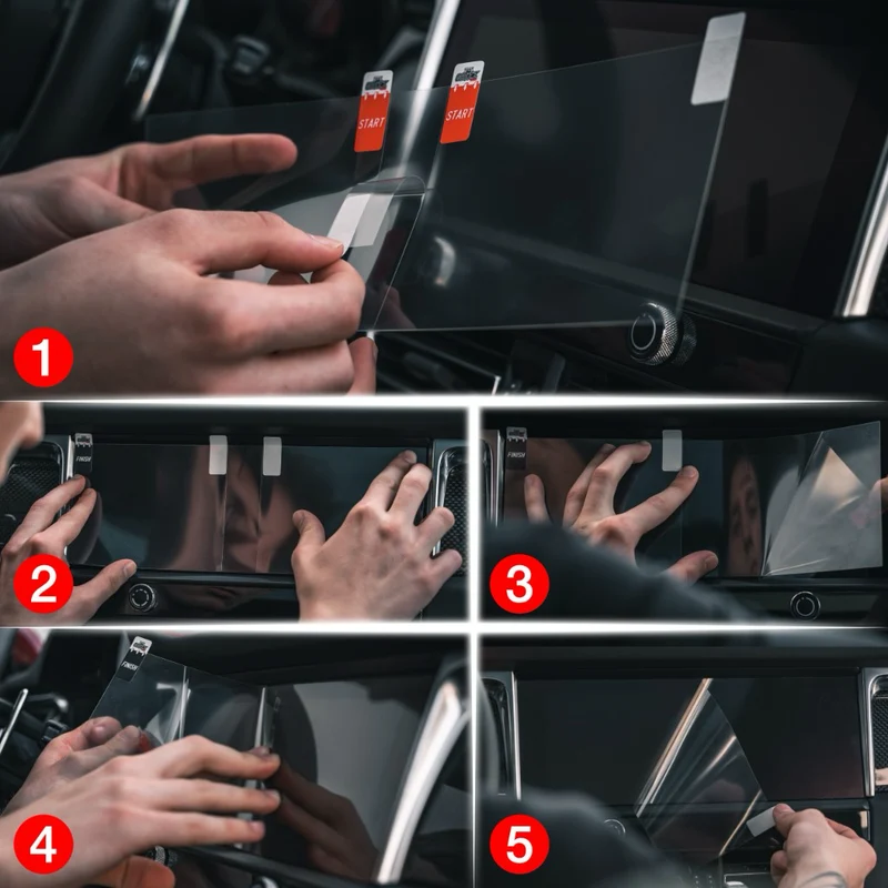 Keramische Autodisplayfolie 2in1 für Geely EX5 15,4" (2024-2026), Grizz Protector