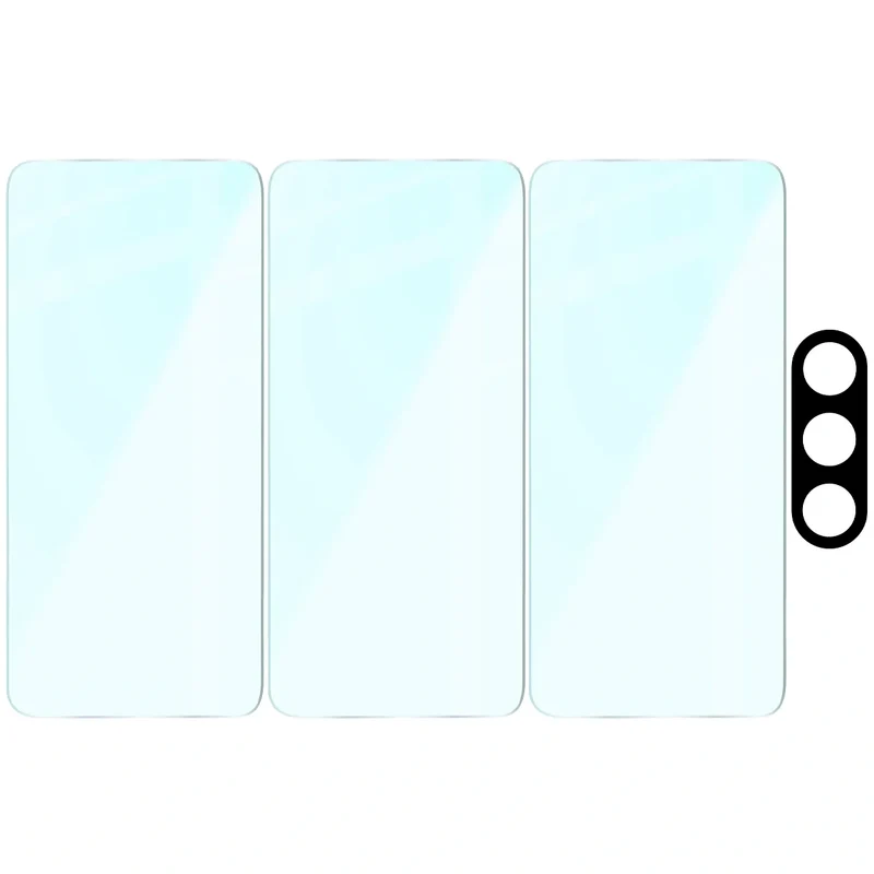Gehärtetes Glas - 3 Stück + Kameraschutz für Galaxy S26 Plus, Bizon Glass Clear Pack
