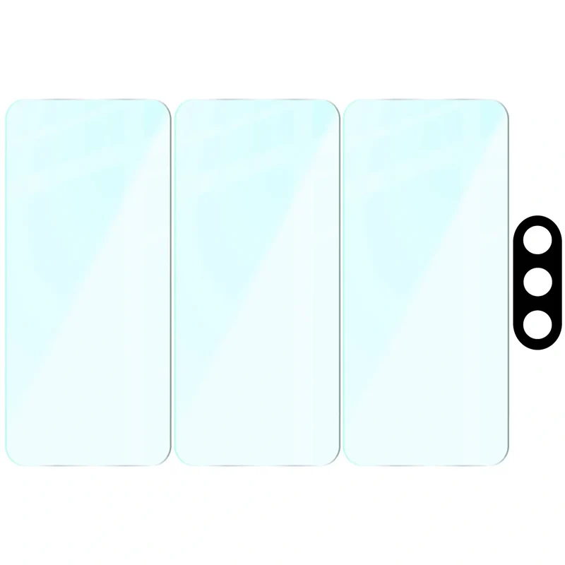 Gehärtetes Glas - 3 Stück + Kameraschutz für Galaxy A37 5G, Bizon Glass Clear Pack