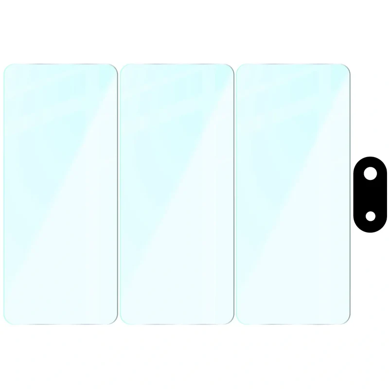Gehärtetes Glas - 3 Stück + Kameraschutz für Galaxy A07 4G, Bizon Glass Clear Pack