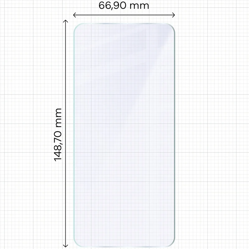 Flexibles Hybridglas für Motorola Edge 60 Neo, Bizon Hybrid Mule Duo, 2 Stück