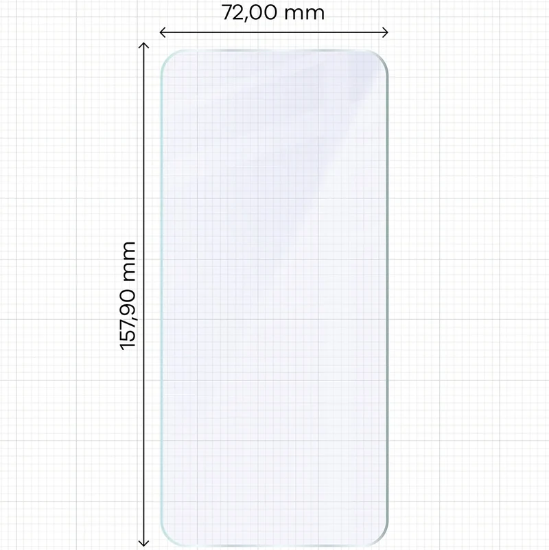 Flexibles Hybridglas für Honor Magic8 Lite, Bizon Hybrid Mule Duo, 2 Stück