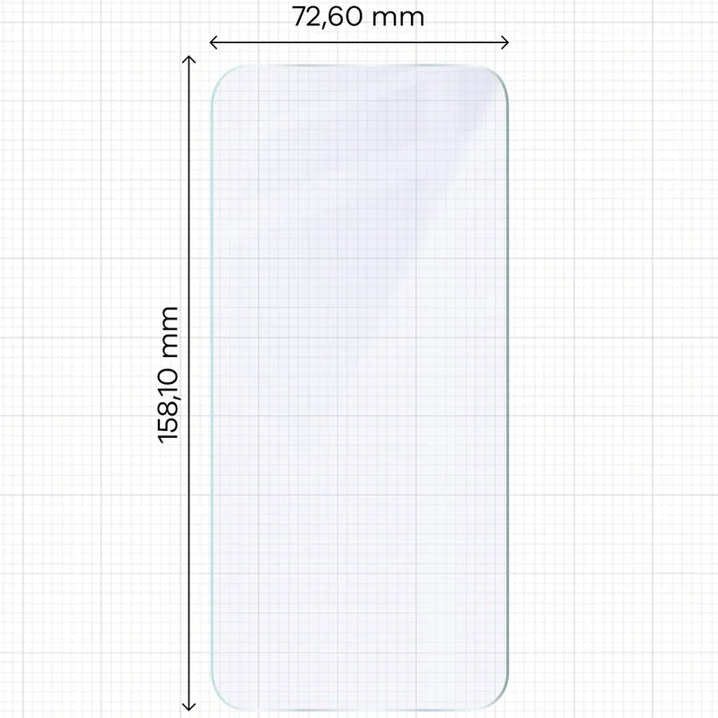 Flexibles Hybridglas für iPhone 17 Pro Max, Bizon Hybrid Mule Duo, 2 Stück