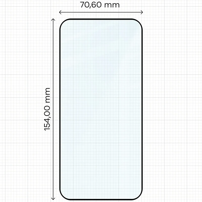 Gehärtetes Glas für Oppo Reno 15 / 15 F / 15 FS / A6 Pro 5G, Bizon Glass Edge, Schwarzer Rahmen