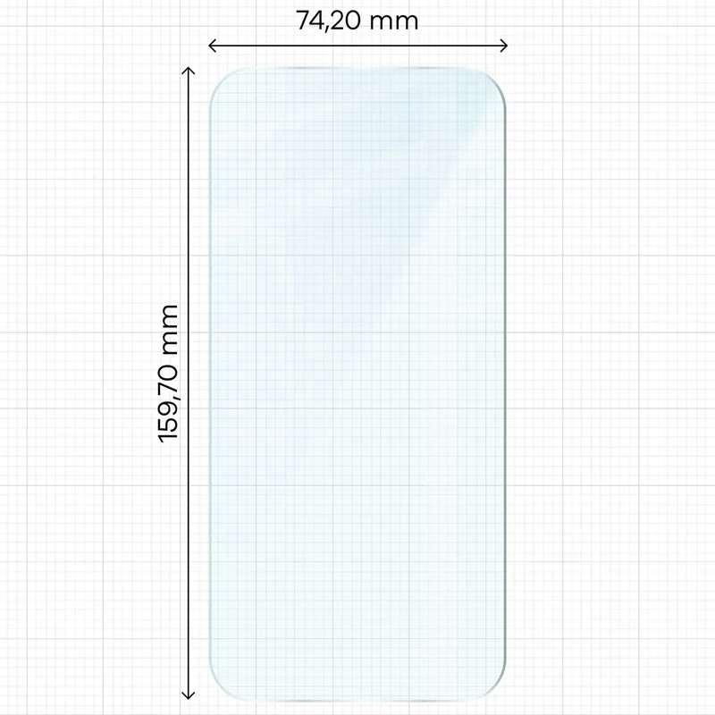 Gehärtetes Glas für Xiaomi POCO F8 Ultra, Bizon Glass Clear Duo, 2 Stück