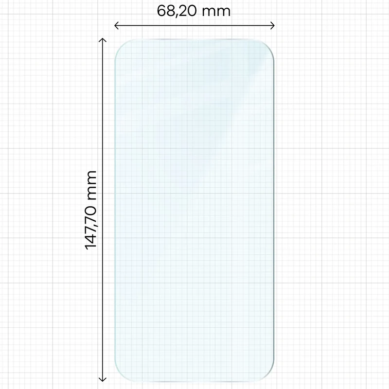 Gehärtetes Glas für Xiaomi 17, Bizon Glass Clear Duo, 2 Stück