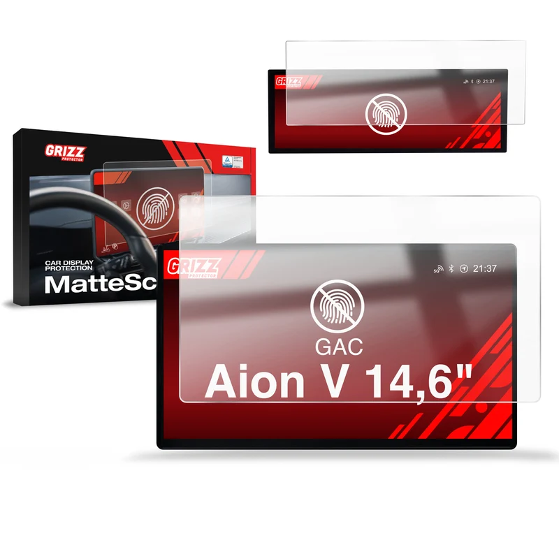 Matte Autodisplayfolie 2in1 für GAC Aion V 14,6" (2024-2026), Grizz Protector